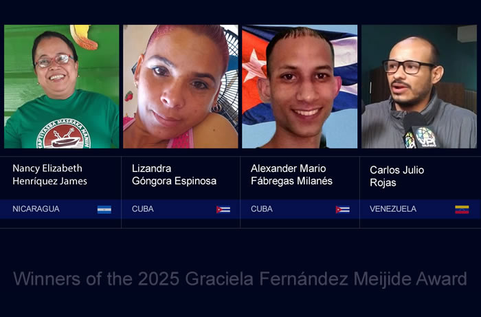 Nancy Elizabeth Henríquez James, Lizandra Góngora Espinosa, Alexander Mario Fábregas Milanés and Carlos Julio Rojas